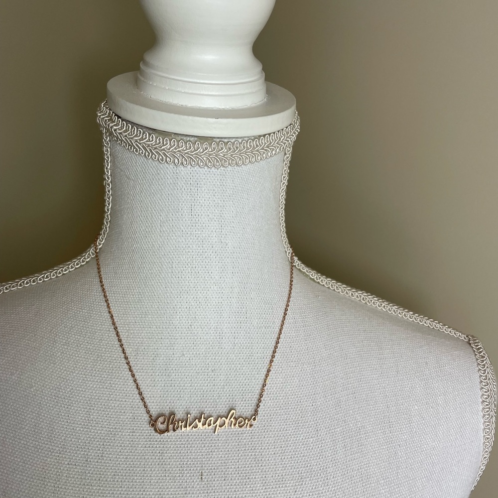 “Christopher” Rose Gold Necklace